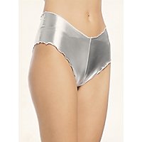 Lycra Low Rise Hot Pan Lame Silver