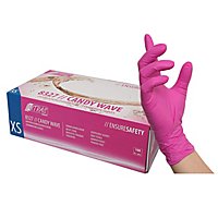 Nitras Candy Wave Nitril gloves in dispenser box – powderfree, non-sterile - 100 pcs