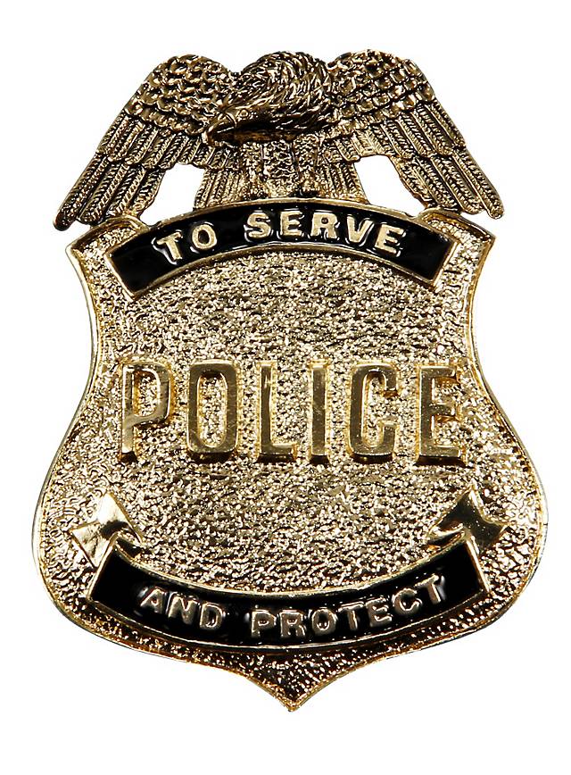 Antique Police Badge goldplated