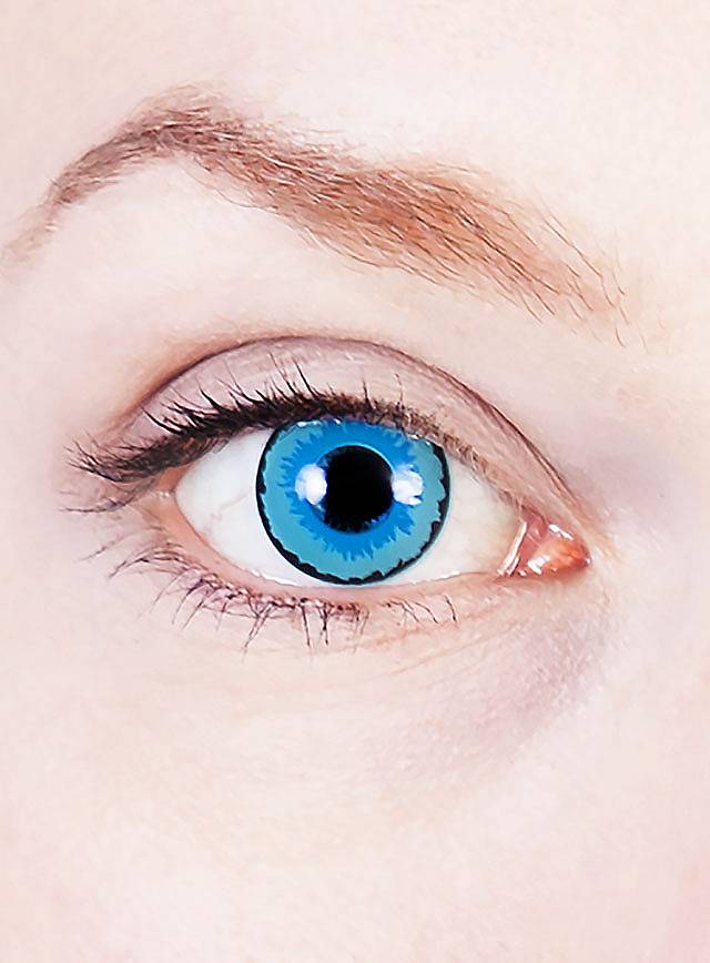 Линзы оптом. Слепые линзы голубые. Линзен. Fairy Blue Special Effect contact Lens. Мир с декоративной линзой.