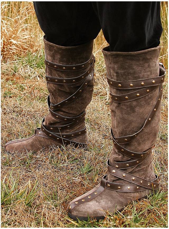 bottes viking médiévales