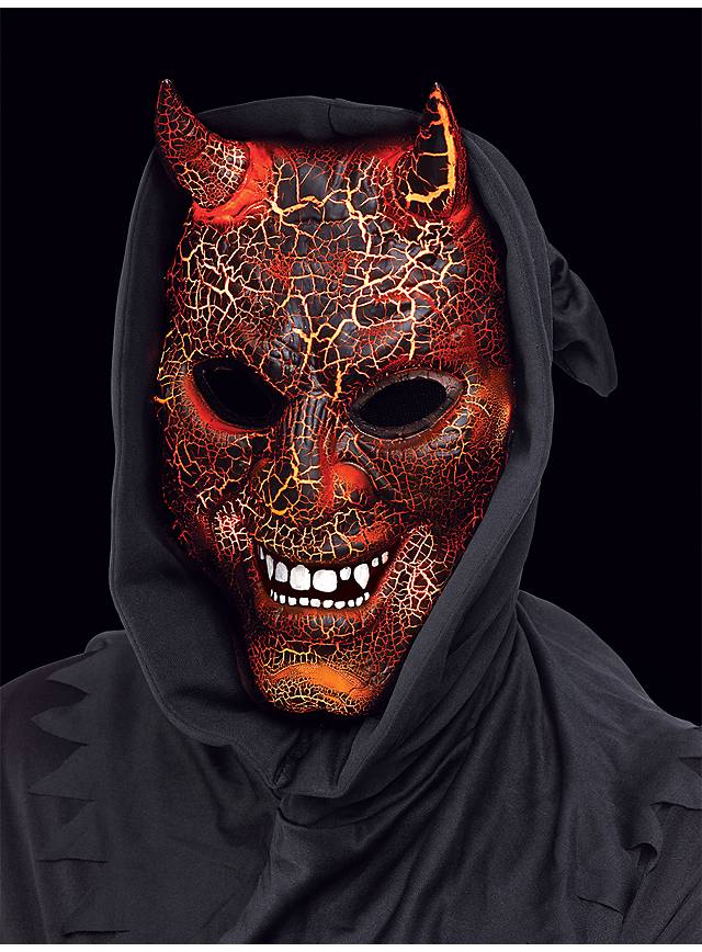 burning devil mask