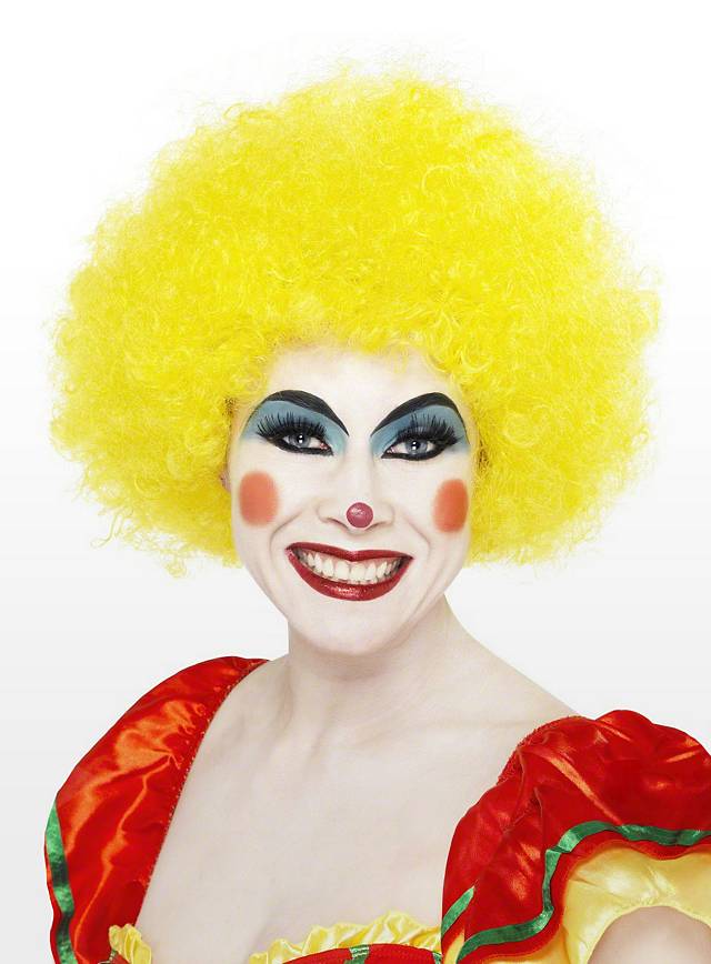 Clown Wig yellow - maskworld.com