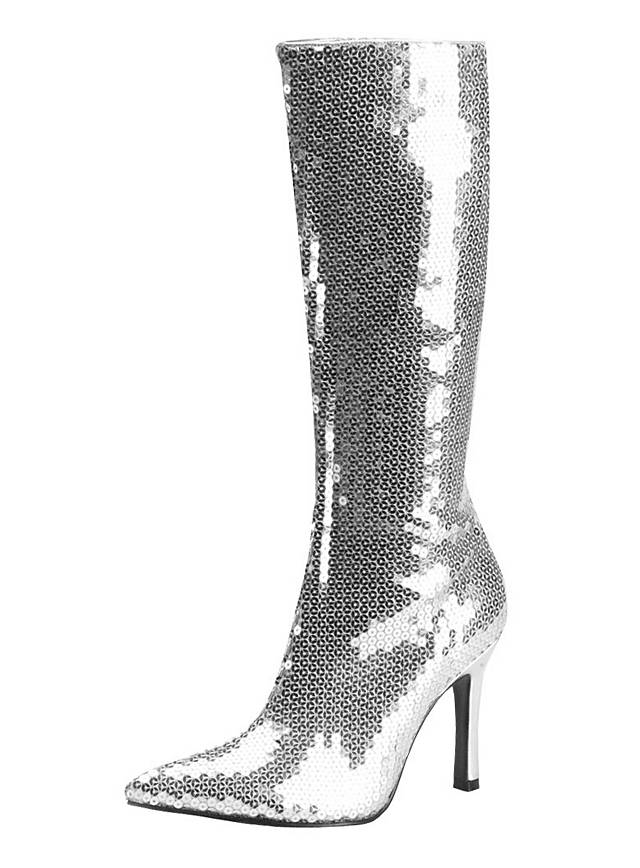 Disco Diva Boots silver - maskworld.com