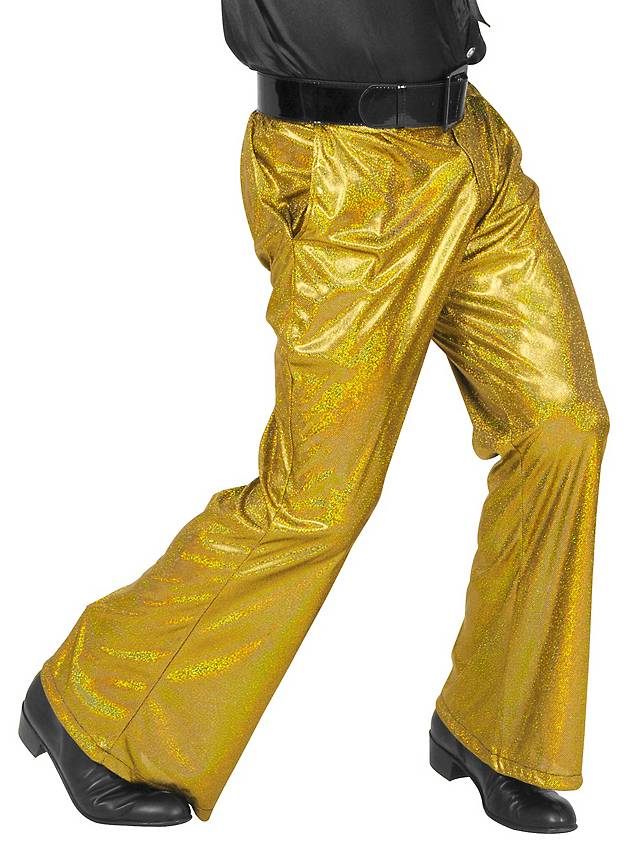 gold disco pants
