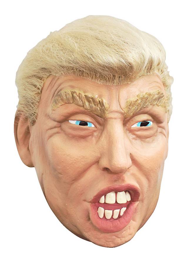 Donald Trump Mask With Fake Hair Maskworld