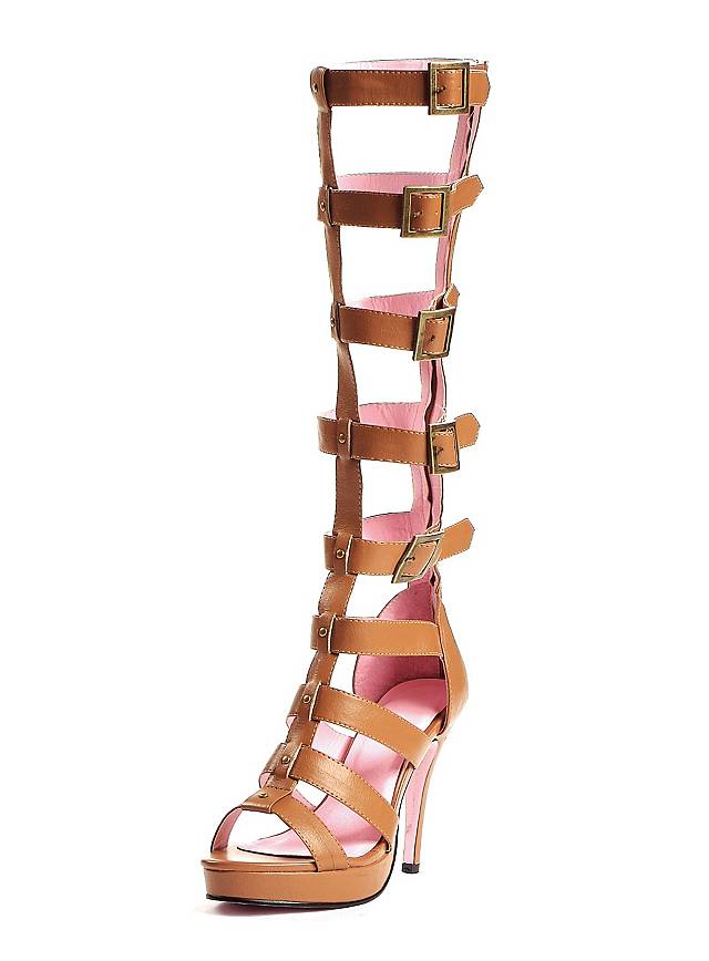 closed toe gladiator boots