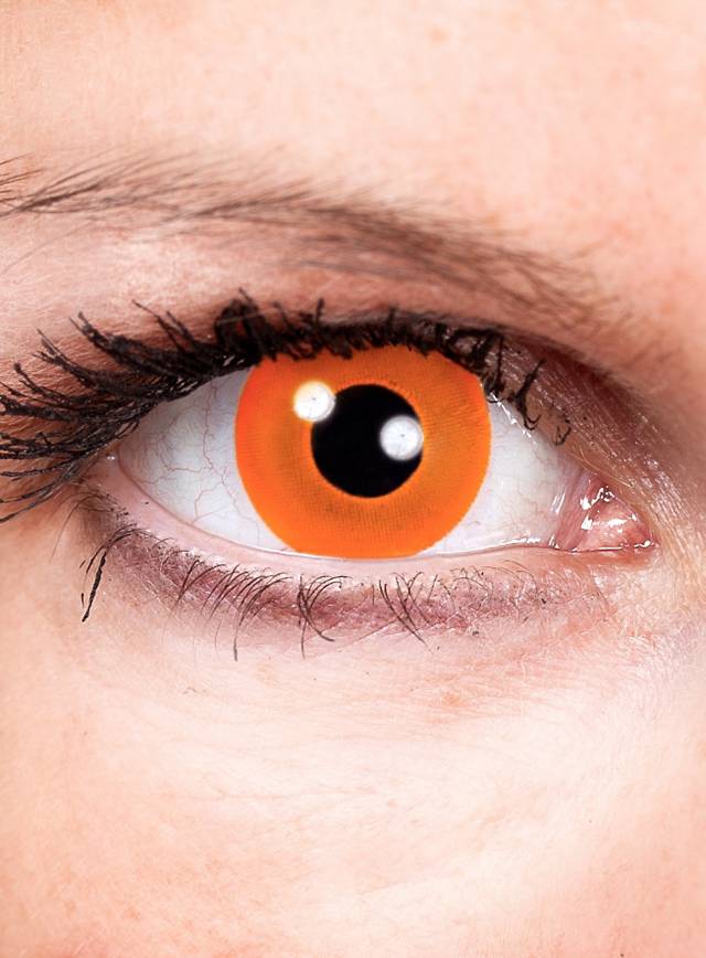 Lentilles de contact Halloween orange