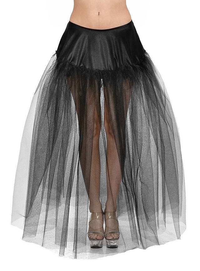 3 Jupons Longs Coucoland - Noir Et Blanc - Polyester - Pour Robe De Soirée Ou Mariée