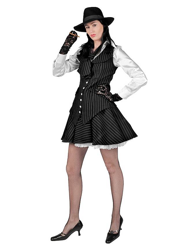 Lady Gangster Costume - maskworld.com