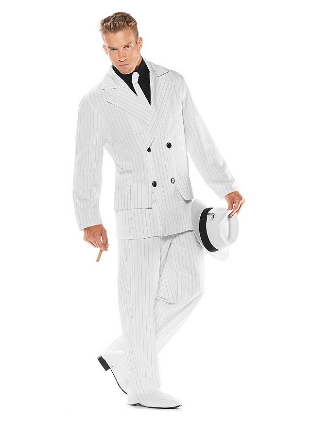 Mafia costume white - maskworld.com