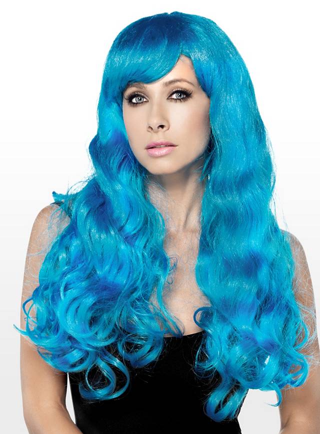 Blaue Haare Katy Perry Perücke
