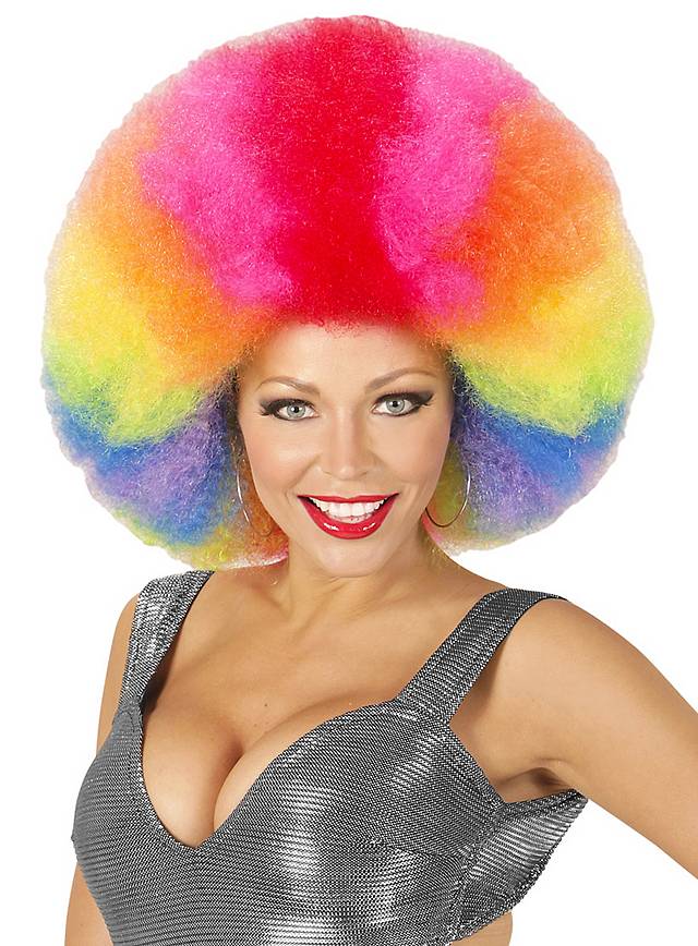  Perruque  afro XXL multicolore maskworld com