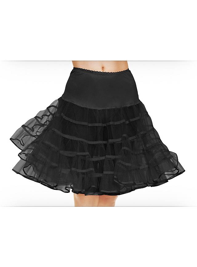 black petticoat skirt