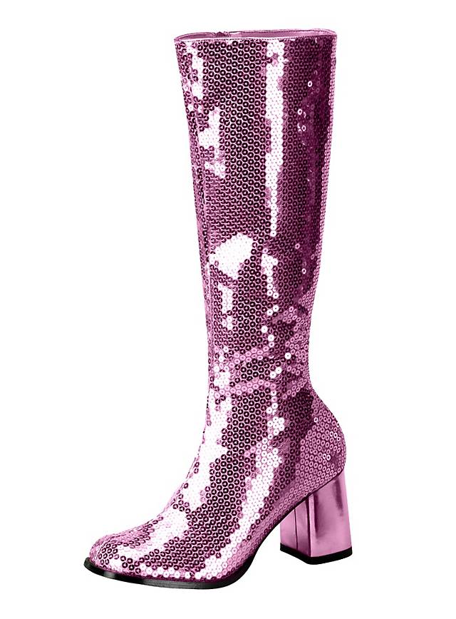 pink gogo boots