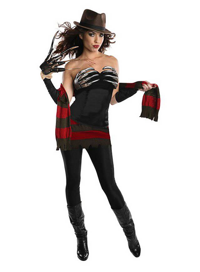 Sexy Lady Freddy Krueger Costume