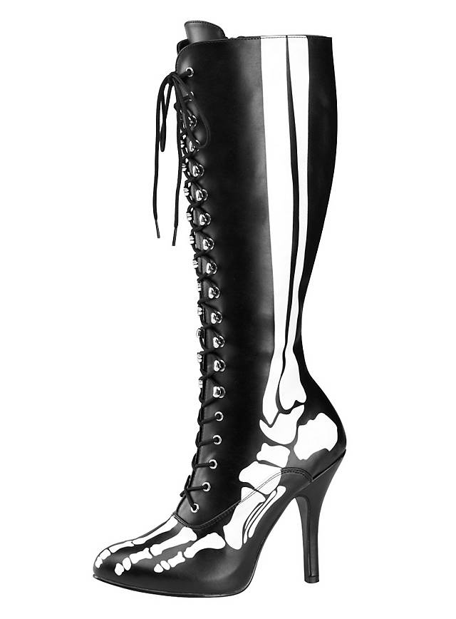 Skeleton Boots black - maskworld.com