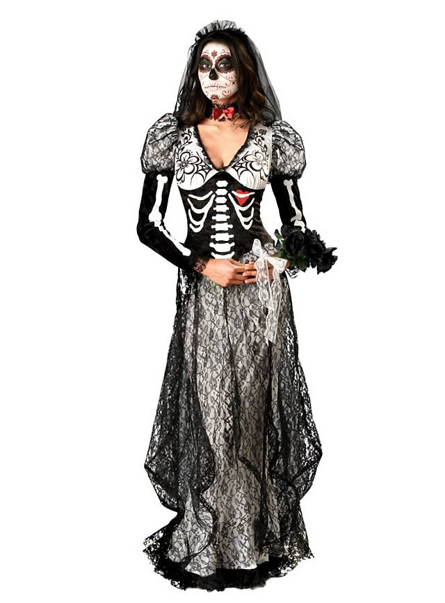 Skeleton Bride Costume - maskworld.com