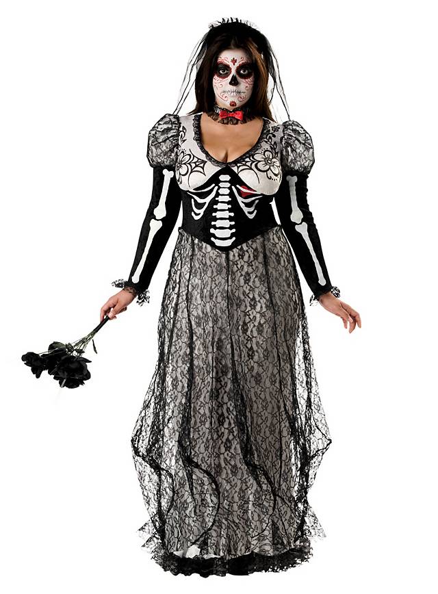 Skeleton Bride Costume - maskworld.com