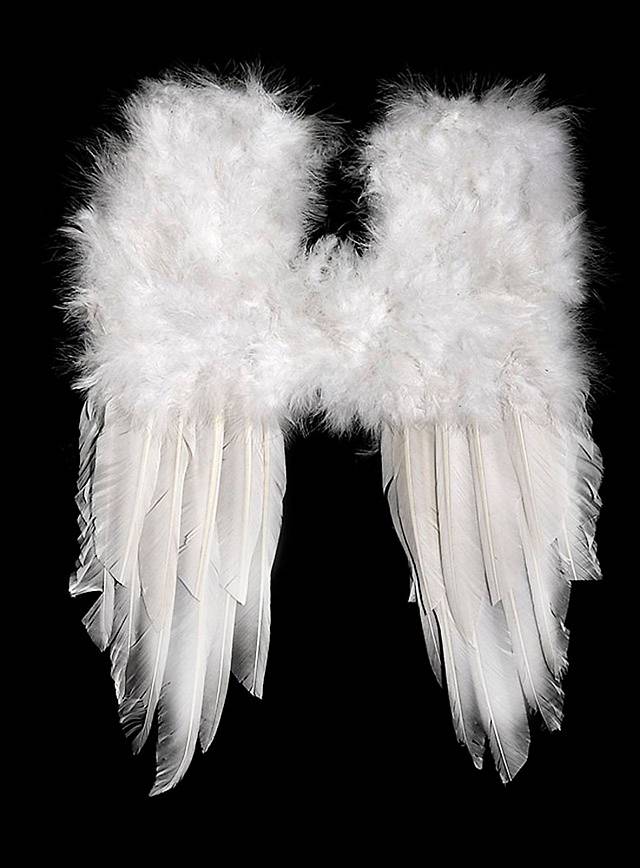 Small Feather Wings white - maskworld.com