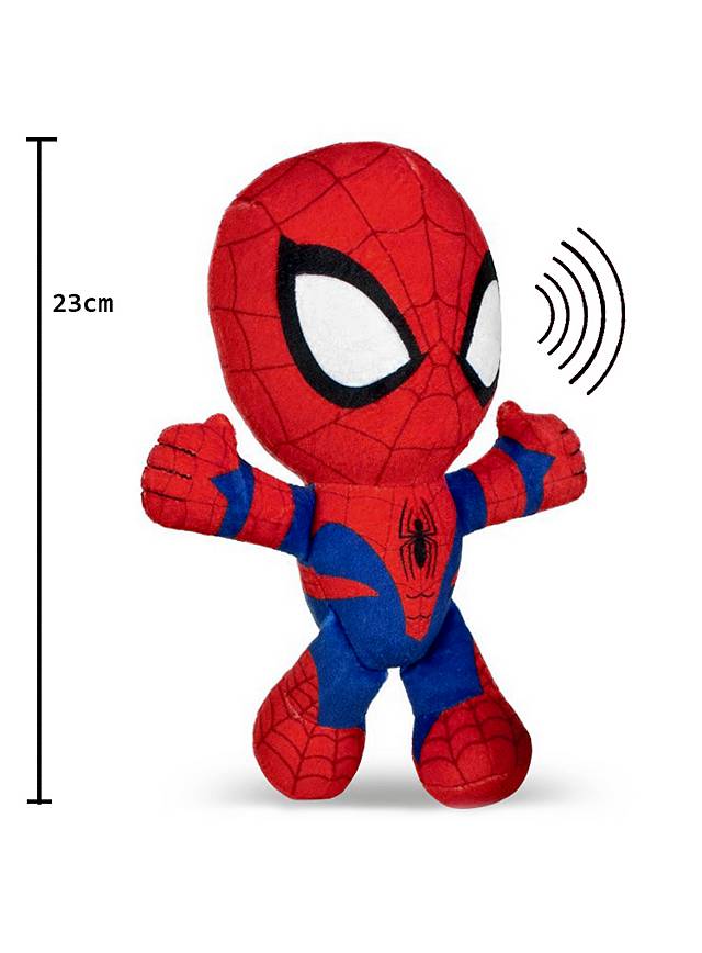 talking plush spiderman