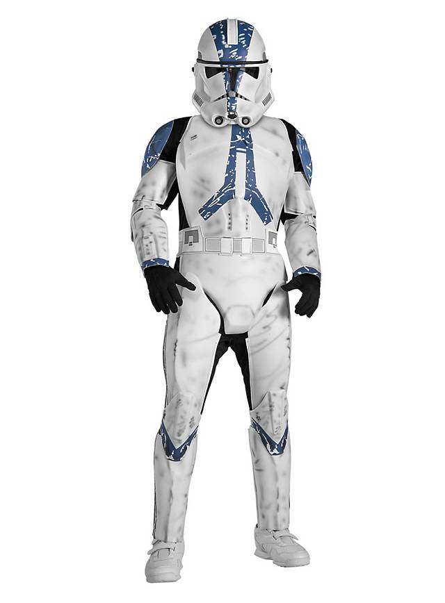Commander Fox Star Wars Clone Trooper Fancy Dress Up Halloween Child Costume