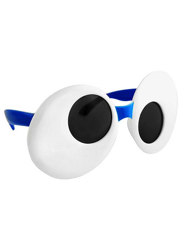 Sun Staches Googly Eyes blue Party Glasses