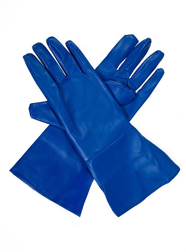 Superhero Gloves blue - maskworld.com