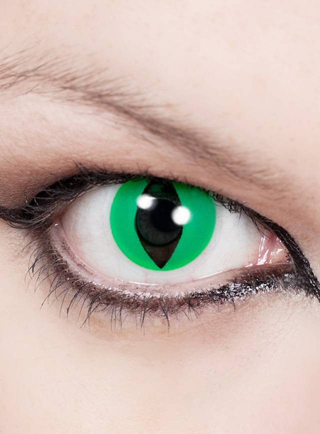 Lentilles de contact Yeux de chat vertes