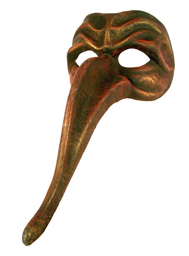 Zanni bronzo - Venetian Mask - maskworld.com