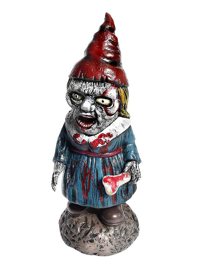 Zombie Gartenzwerg Frau Halloween Deko Maskworld Com