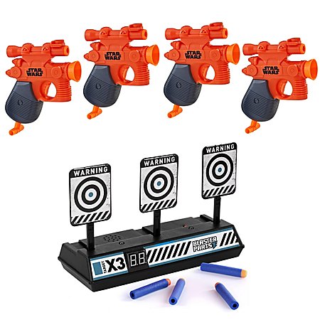 Elektronische Klappziele mit Nerf Microshot Han Solo