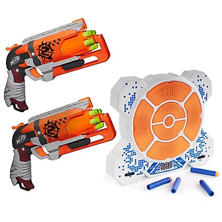 Action Bundle: 2x Nerf Zombie Strike Hammershot + Elektronische Zielscheibe DX7