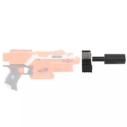 Blasterparts - Kit silenziatore per NERF N-Strike Elite Stryfe, nero