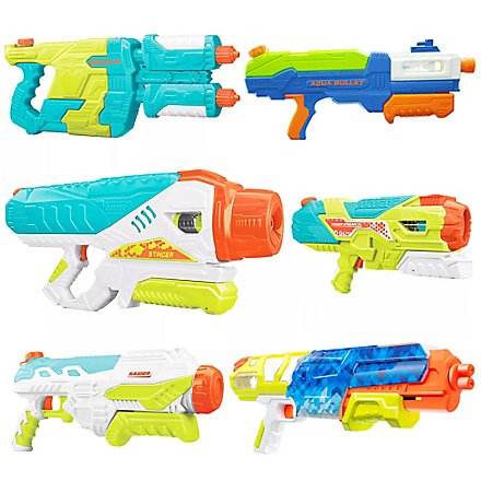 BuzzBee Water Warriors ultimativt vandpistol-sæt med 6 stk.