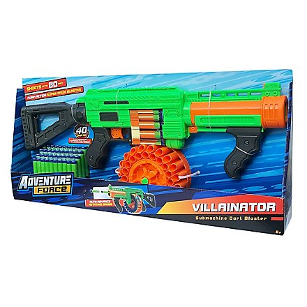 Dart Zone Villainator Submachine Pump Action Superdrum Dart Blaster ...