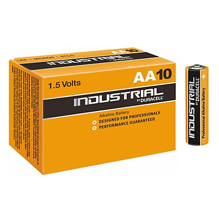 Duracell Industrial - Heavy Duty AA-Batterien für extra lange Haltbarkeit, 10er Box
