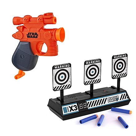 Electronic Pop-Up Targets with Nerf Microshot Han Solo