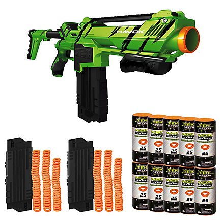 Havok Blaster Ultimate Pack: Havoc Blaster & 2x Havok Refill Pack & 10x Ammo 25er Pack NRG-Rounds