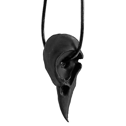 THINCAN Krähenschädel Halskette - Gothic Harz Anhänger Für Halloween