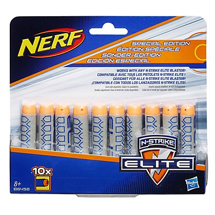 NERF - N-Strike Elite Deko 10er Dart Nachfüllpack Grau