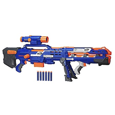 NERF N-STRIKE LONGSTRIKE CS-6 DART BLASTER SNIPER RIFLE WITH SCOPE AND MAG