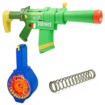 NERF Zesty, con parti blaster - mega pack tuning con molla tuning e caricatore tamburo