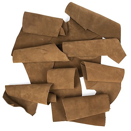 Suede leather remains - beige