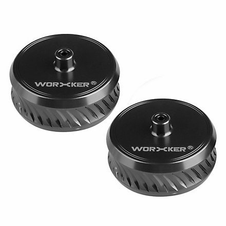 Worker - Flywheels concaves à dents obliques en aluminium.