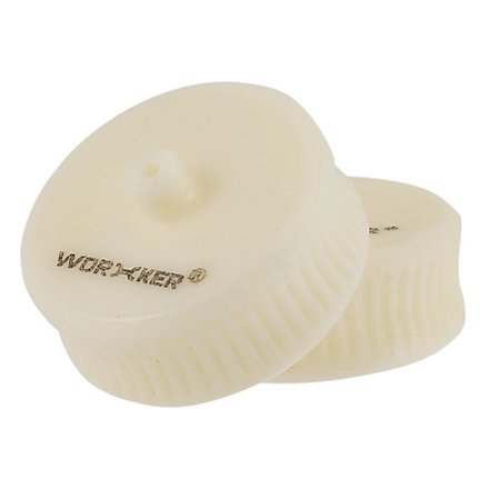 Worker - Flywheels concaves dentelés en plastique (Rice White)