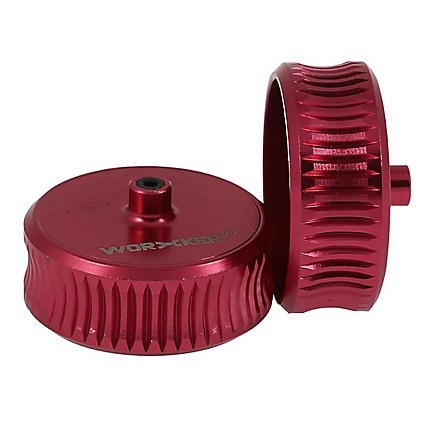 Worker - Serrated concave flywheels made of aluminum(pink)