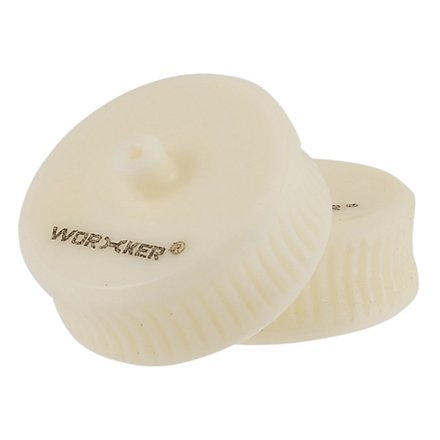 Worker - Serrated concave plastic flywheels (rice white)