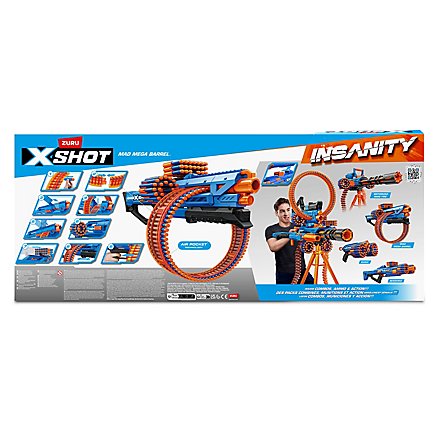 X-SHOT INSANITY Mad Mega Barrel -Blaster - Blasterparts.com