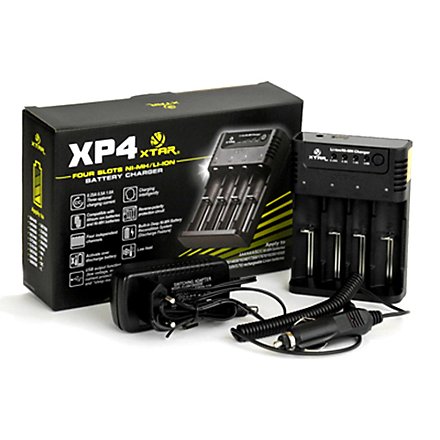 Xtar XP4 - intelligentes CCCV-Ladegerät mit 4 unabhängigen Ladeschächten